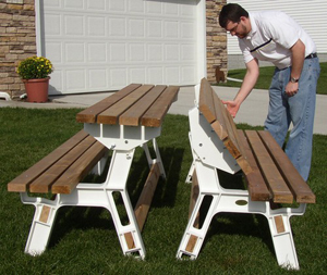 bench picnic table kit on BENCH AND PICNIC TABLE COMBO � PICNIC TABLES
